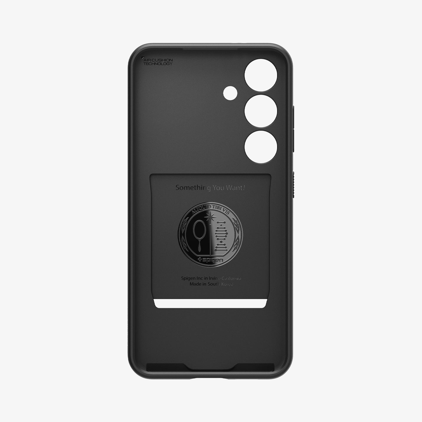 ACS07336  - Galaxy S24 Plus Case Liquid Slot in Matte Black showing the inner case