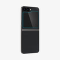 AGL07972 - Galaxy Z Flip 7 FE GLAS.tR EZ Fit showing the back with a screen protector installed