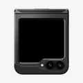 ACS08354 - Galaxy Z Flip 6 Case Slim Armor Pro in Black showing the partial back folded
