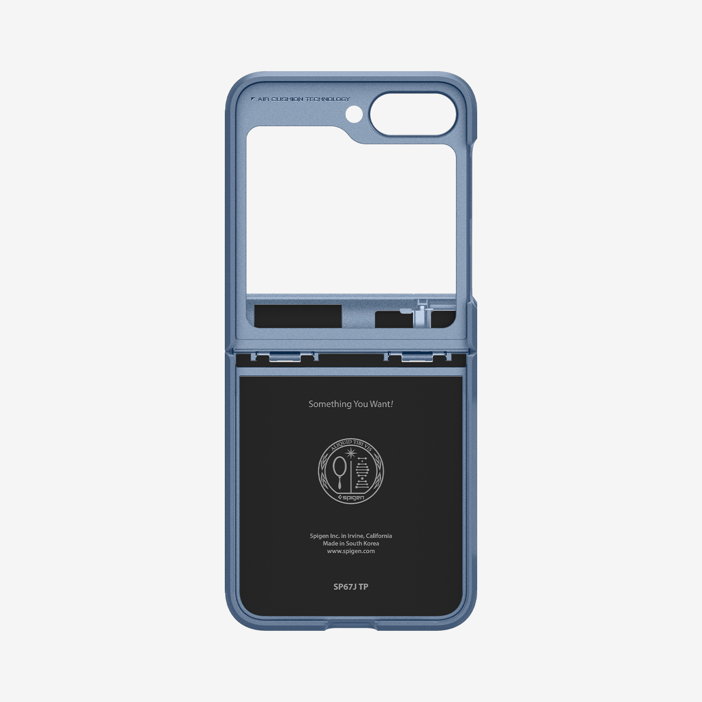 ACS08361 - Galaxy Z Flip 7 FE Case Tough Armor Pro in Sierra Blue showing the inner case