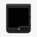 ACS07835 - Galaxy Z Flip 6 Case Ultra Hybrid Pro in Frost Gray showing the back folded