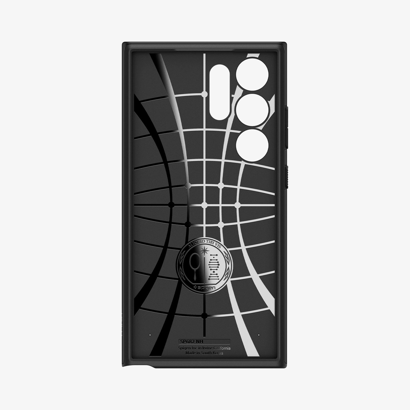ACS07304 - Galaxy S24 Ultra Case Neo Hybrid in Black showing the inner case with spider web pattern