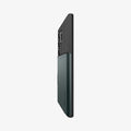 ACS07307 - Galaxy S24 Ultra Case Slim Armor CS in Abyss Green showing partial back and partial side