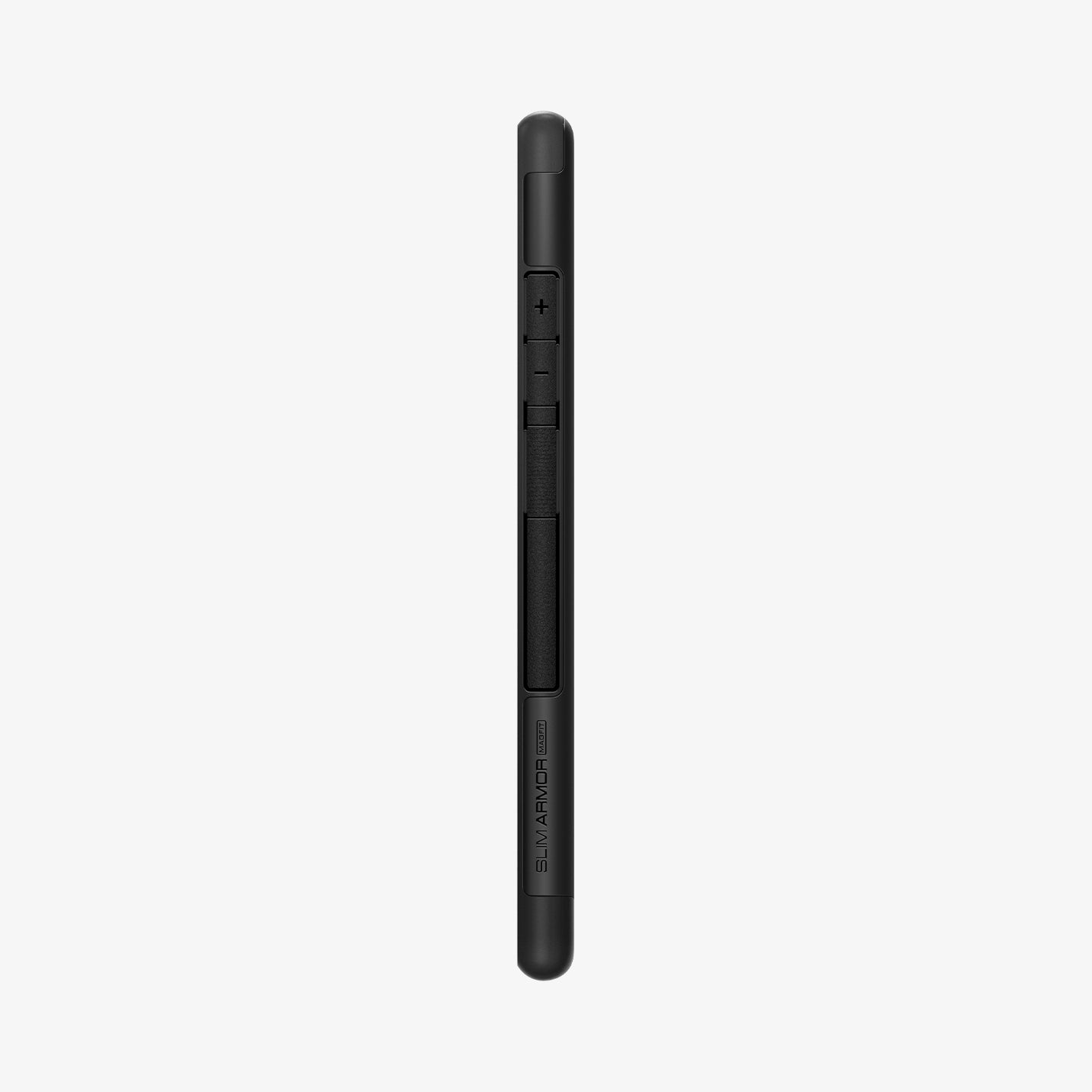 ACS07189 - Galaxy S24 Ultra Case Slim Armor (MagFit) in Black showing the side with side buttons