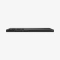 ACS07281 - Galaxy S24 Ultra Case Thin Fit in Black showing the side with side buttons and partial back on a flat surface