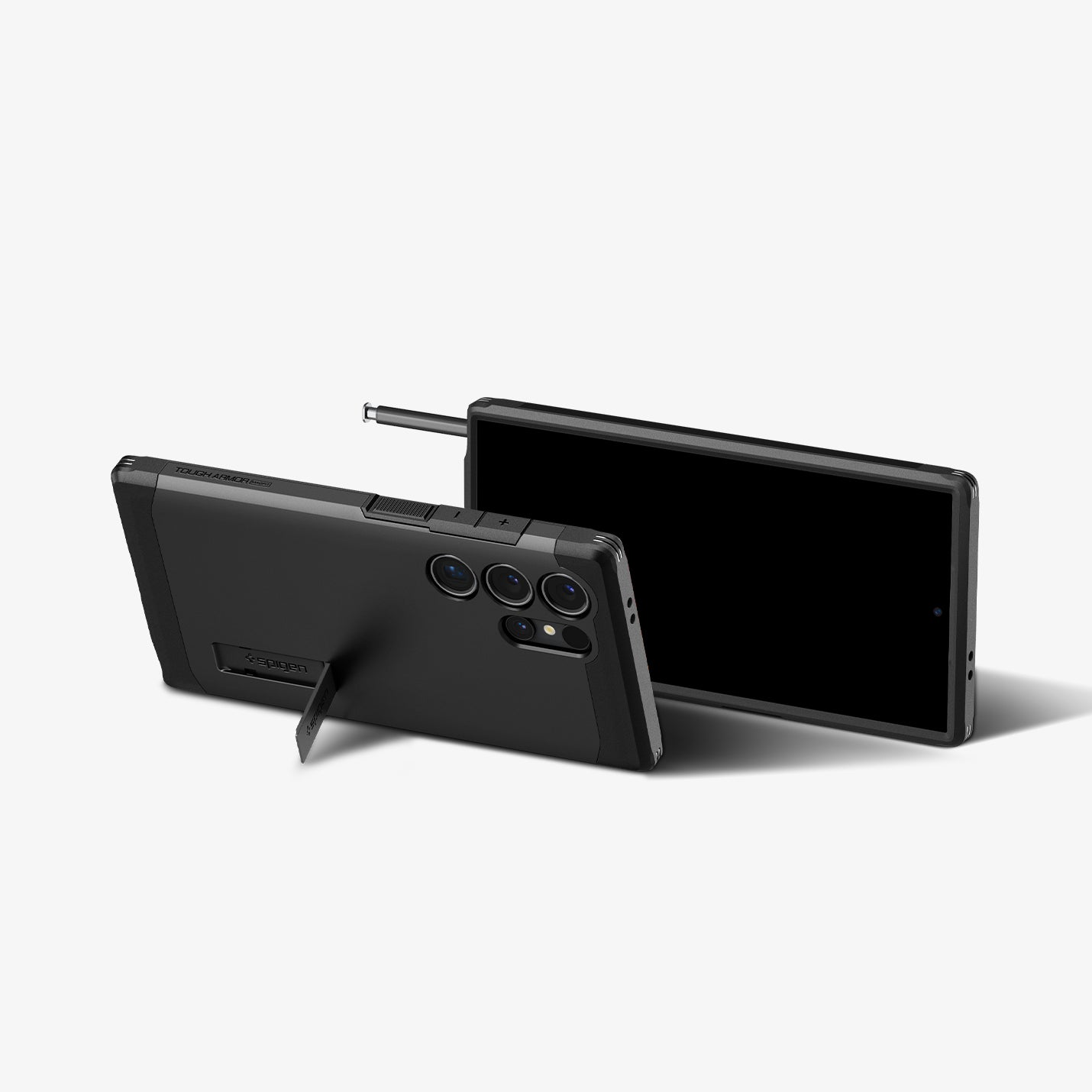 ACS07303 Galaxy S24 Ultra Case Tough Armor (MagFit) in Black showing