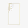 ACS07415 - Galaxy S24 Ultra Case Ultra Hybrid in Mute Beige showing the inner of a transparent back case with a lighter frame