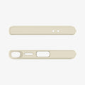 ACS07415 - Galaxy S24 Ultra Case Ultra Hybrid in Mute Beige showing the top and bottom