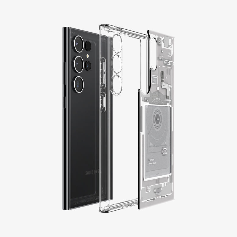 Spigen Ultra Hybrid Zero One Dark Grey Case - For Samsung Galaxy S24 Ultra