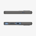 ACS08954 - Galaxy S25 Ultra Case Liquid Air in Marble Gray showing the top and bottom