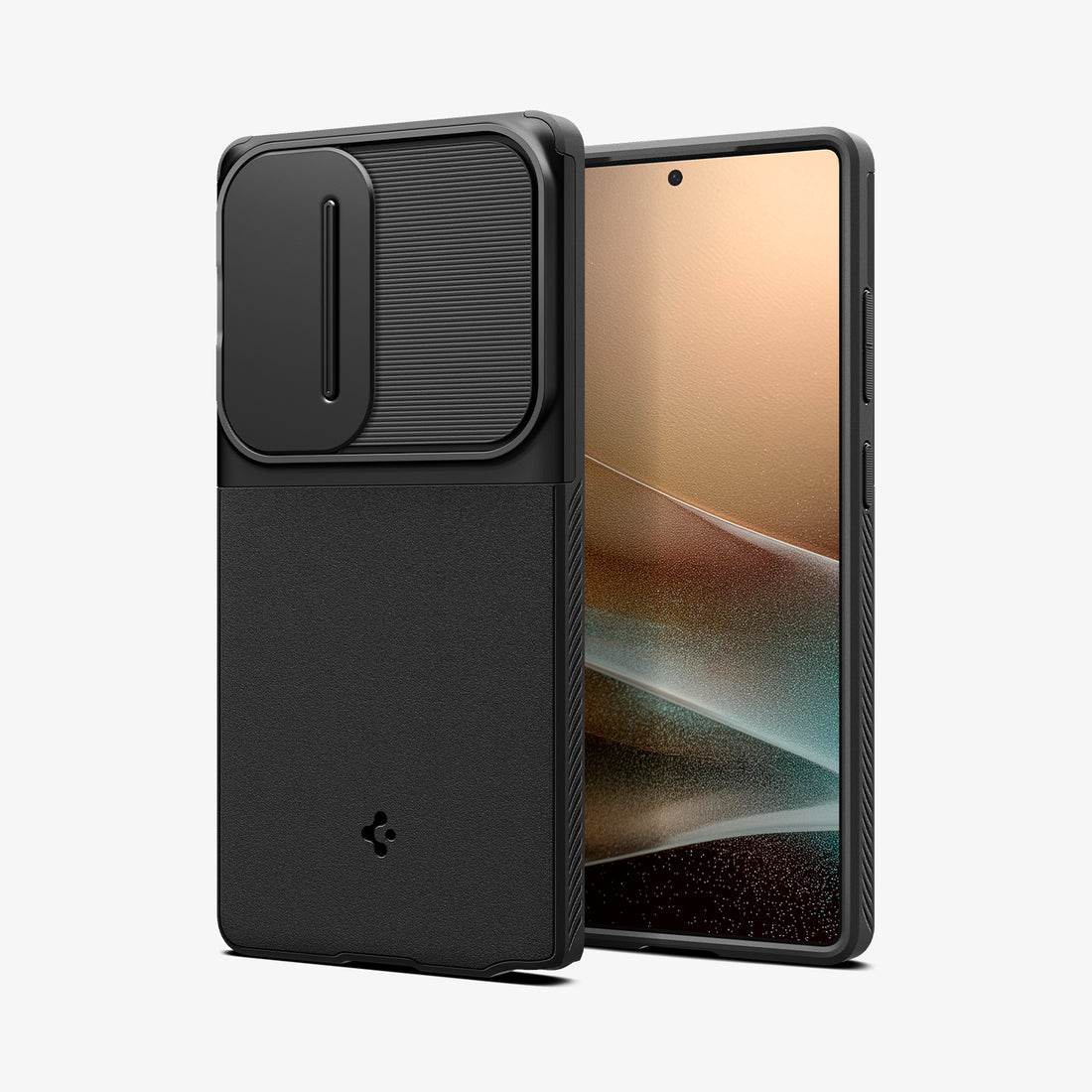 ACS08969 - Galaxy S25 Ultra Case Optik Armor in Black showing the back