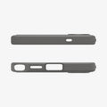 ACS08952 - Galaxy S25 Ultra Case Rugged Armor (MagFit) in Marble Gray showing the top and bottom
