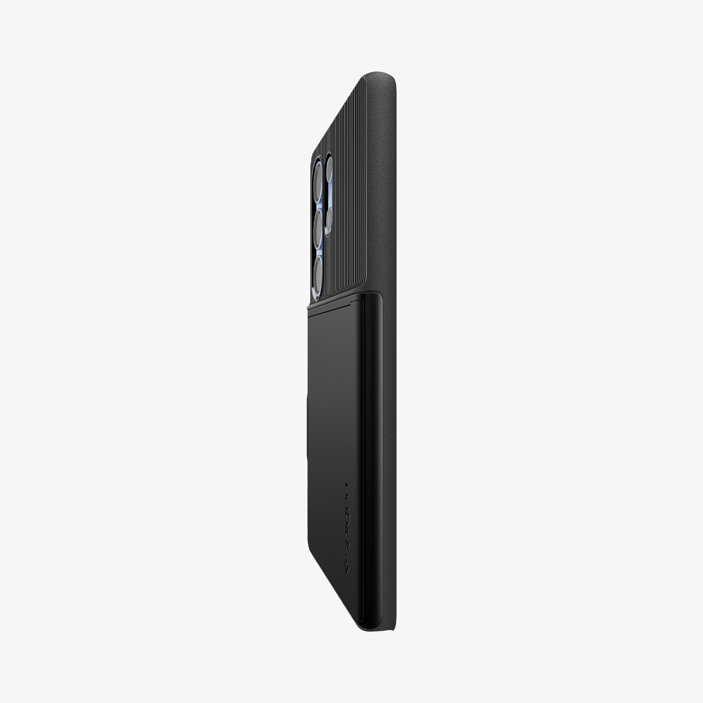 ACS08967 - Galaxy S25 Ultra Case Slim Armor CS in Black showing the partial back and side
