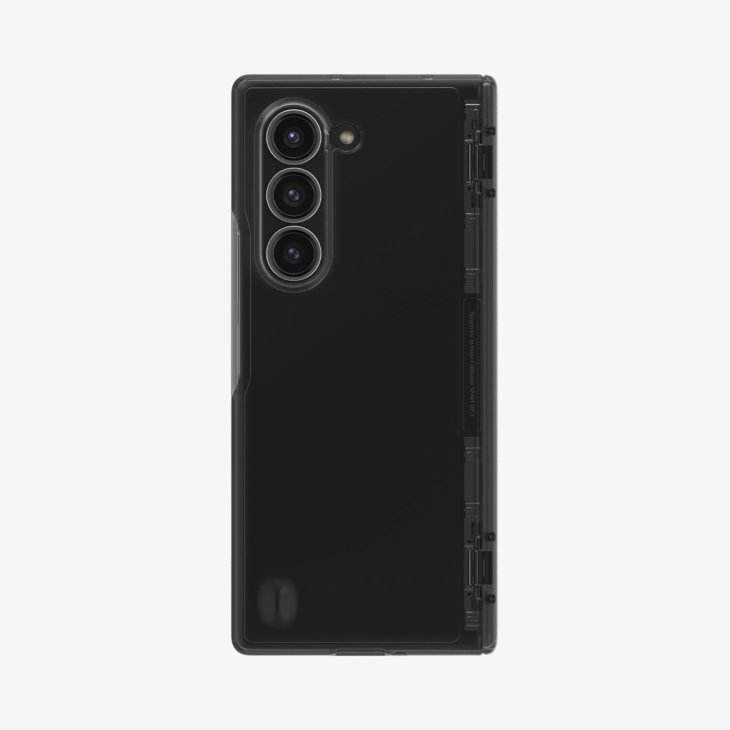 ACS07814 - Galaxy Z Fold 6 Case Ultra Hybrid Pro in Frost Gray showing the back folded