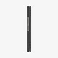 ACS07814 - Galaxy Z Fold 6 Case Ultra Hybrid Pro in Frost Gray showing the side folded with volume buttons