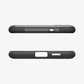 ACS10230 - Galaxy S25 FE Slim Armor (MagFit) in Gunmetal showing the top and bottom