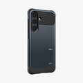 ACS10022 - Galaxy S25 FE Slim Armor (MagFit) in Metal Slate showing the back and partial side