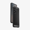 ACS10025 - Galaxy S25 FE Series Rugged Armor showing two phone and partial front and back