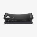ACS10025 - Galaxy S25 FE Series Rugged Armor showing the device laying flat and case slightly bending away at the top