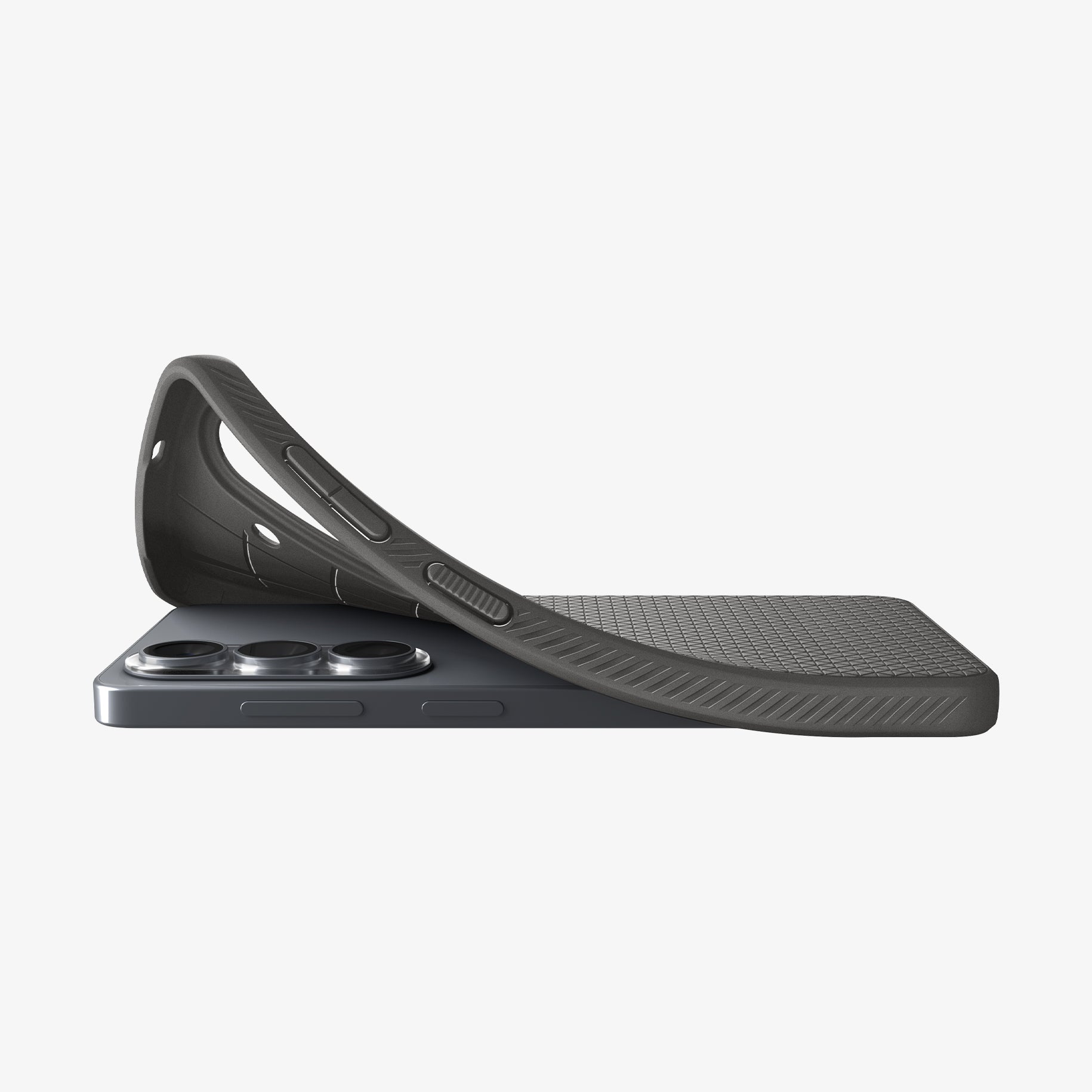 ACS11216 - Galaxy S26 Liquid Air in Marble Gray showing the back with liquid case