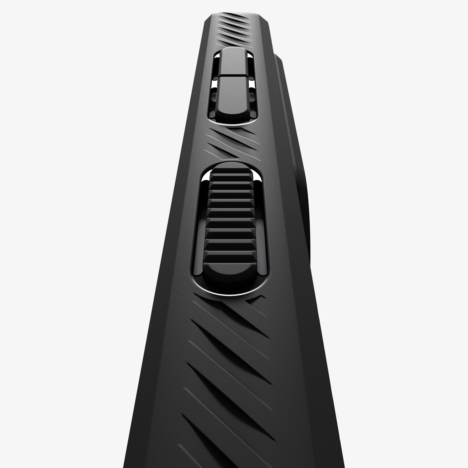 ACS11042 - Galaxy S26 Plus Liquid Air in Matte Black showing the side