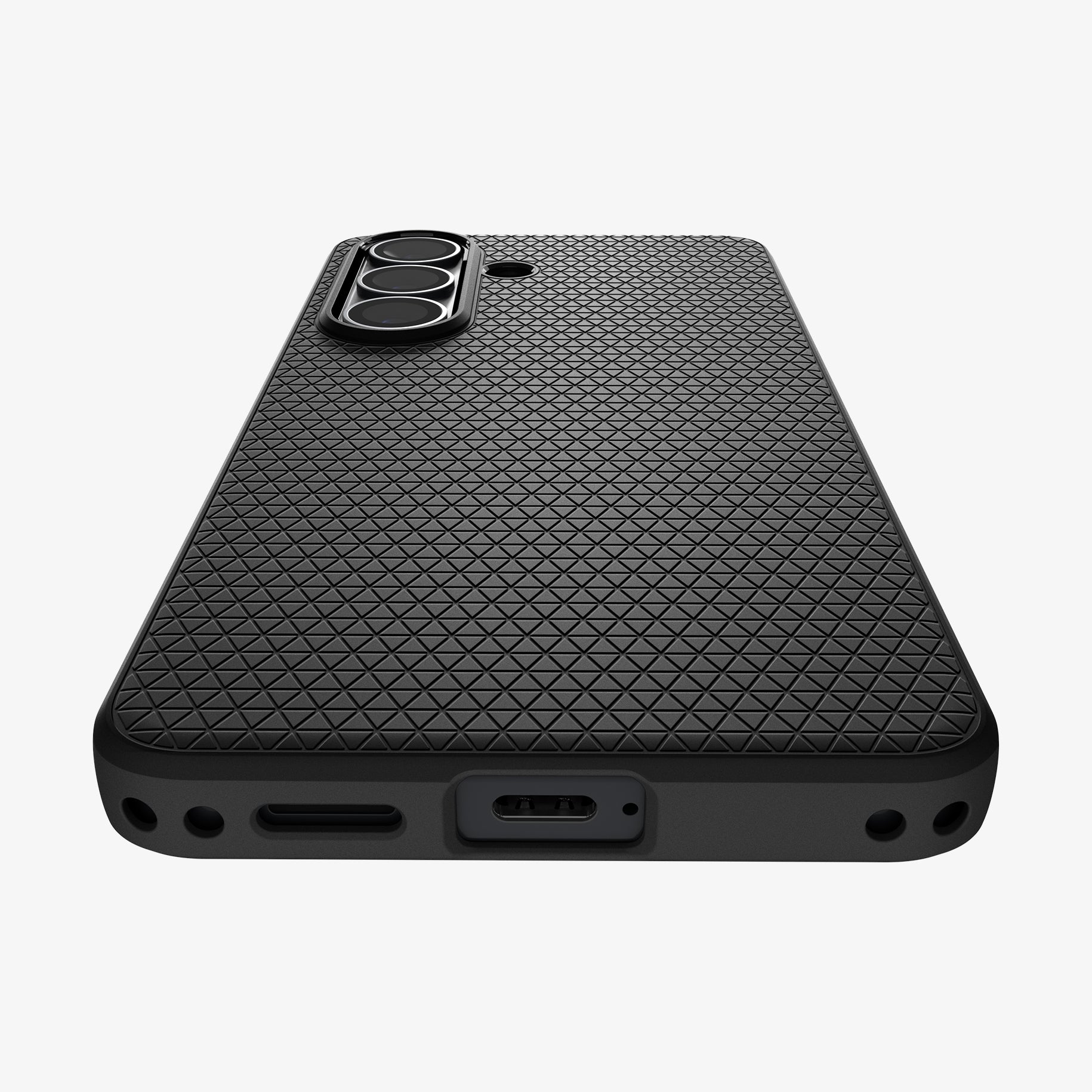 ACS11055 - Galaxy S26 Liquid Air (Mag Fit) in Matte Black showing the back