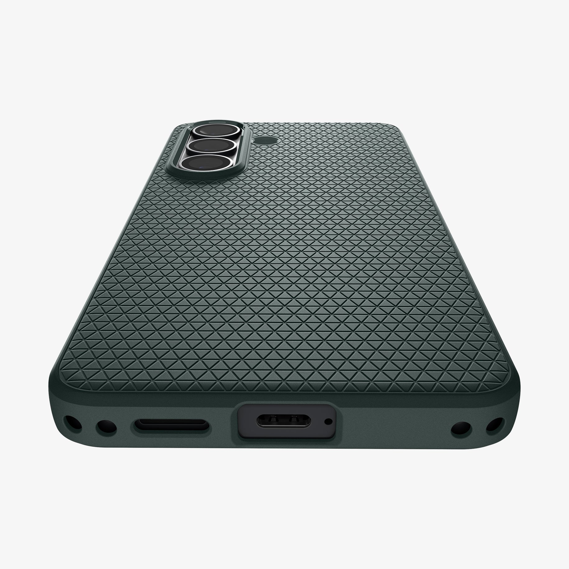 ACS11045 - Galaxy S26 Plus Liquid Air (Mag Fit) in Abyss Green showing the back