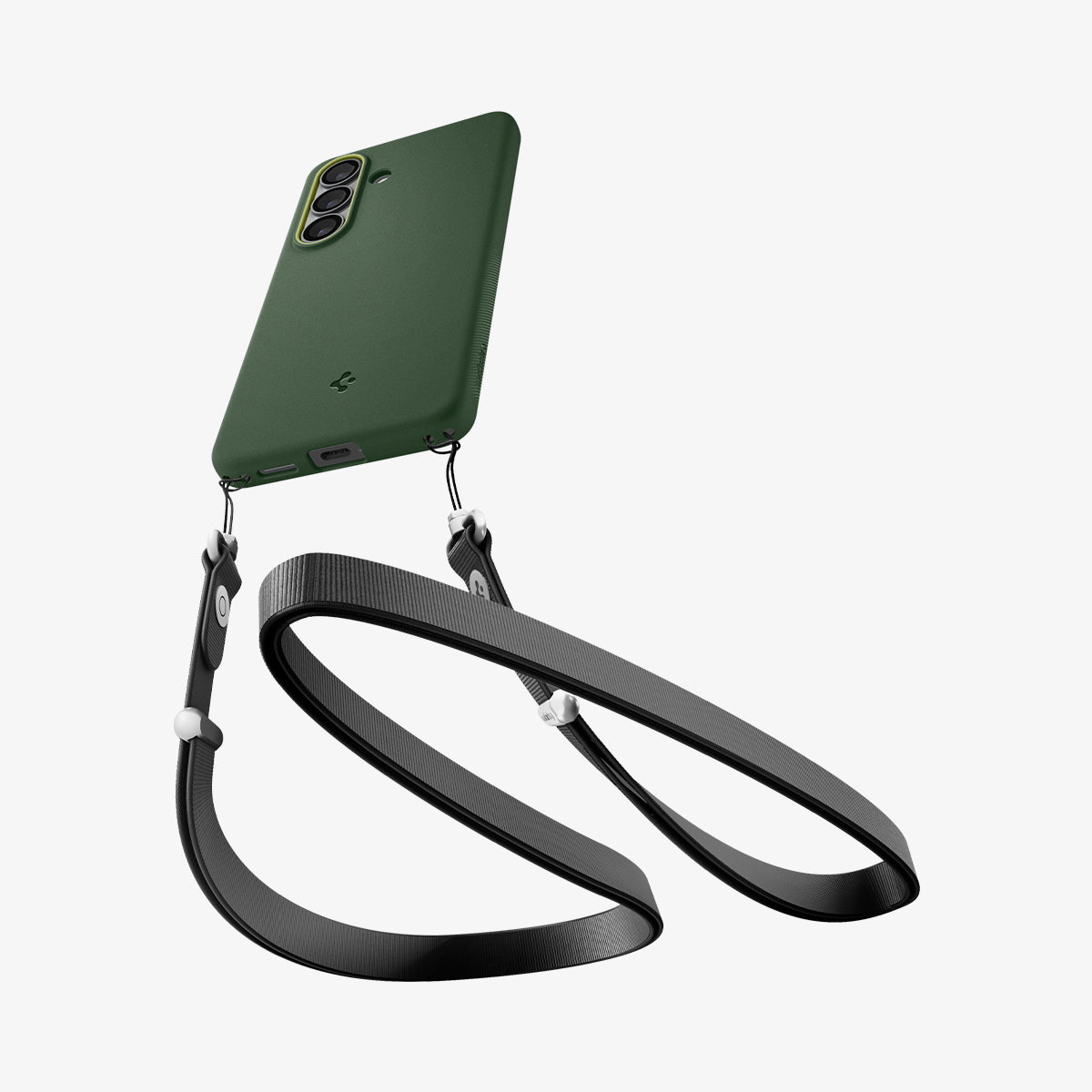 ACS11067 - Galaxy S26  Nano Pop (Mag Fit) in Avo Green showing a strap on with the device and case
