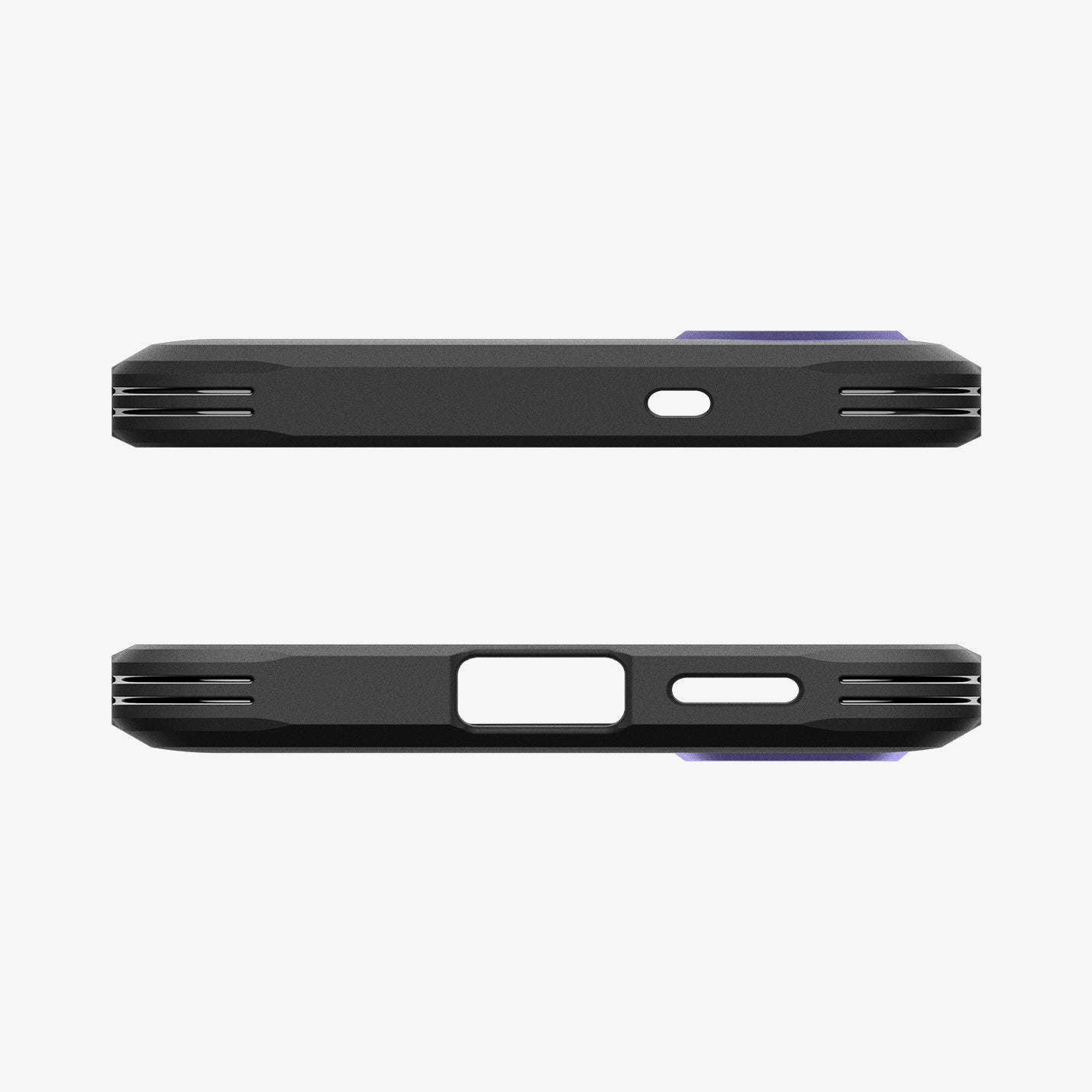 ACS11165 - Galaxy S26 Plus Case Tough Armor (Mag Fit) Ash Violet showing the top and bottom