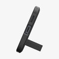 ACS11062 - Galaxy S26 Case Tough Armor (Mag Fit) Black showing bottom of case with kickstand out