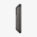 ACS11063 - Galaxy S26 Case Tough Armor (Mag Fit) Gunmetal showing the back and partial side
