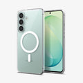 ACS11645 - Galaxy S26 FE Crystal Flex (Mag Fit) showing front and back views of Galaxy S26 FE Crystal Flex (Mag Fit) with a transparent slim profile and magnetic ring