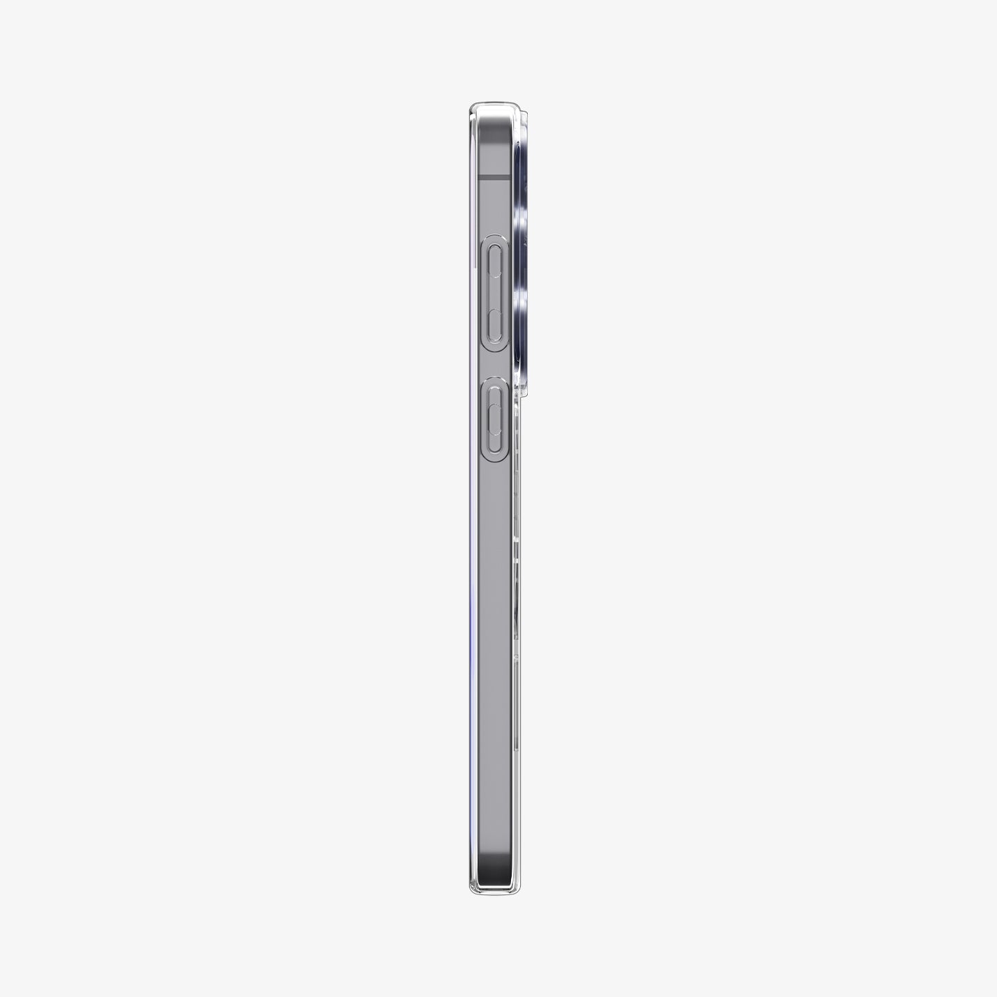 ACS11645 - Galaxy S26 FE Crystal Flex (Mag Fit) showing the slim side profile of Galaxy S26 FE Crystal Flex (Mag Fit) with covered buttons