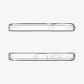 ACS11644 - Galaxy S26 FE Slim Armor Essential (Mag Fit) showing top and bottom views of the clear case with precise port and speaker cutouts