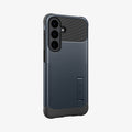 ACS11642 - Galaxy S26 FE Slim Armor (Mag Fit) showing angled rear view of Galaxy S26 FE Slim Armor case with raised camera protection and built in kickstand