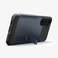 ACS11642 - Galaxy S26 FE Slim Armor (Mag Fit) showing Galaxy S26 FE Slim Armor case with built in kickstand extended for landscape viewing