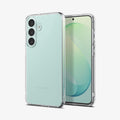 ACS11638 - Galaxy S26 FE Ultra Hybrid showing front and back angled views of Galaxy S26 FE with a clear Ultra Hybrid case