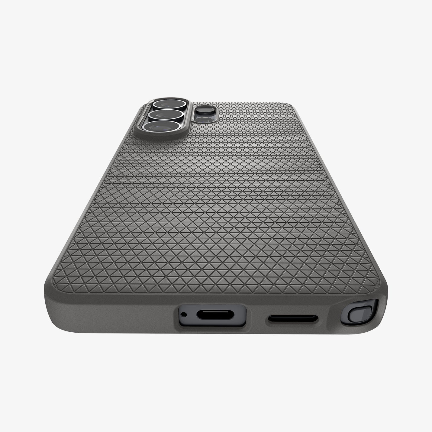 ACS11204 - Galaxy S26 Ultra Liquid Air in Marble Gray showing the back