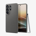 ACS11025 - Galaxy S26 Ultra Liquid Air (Mag Fit) in Marble Gray showing the back with the device, partial back case only, partial front and sides