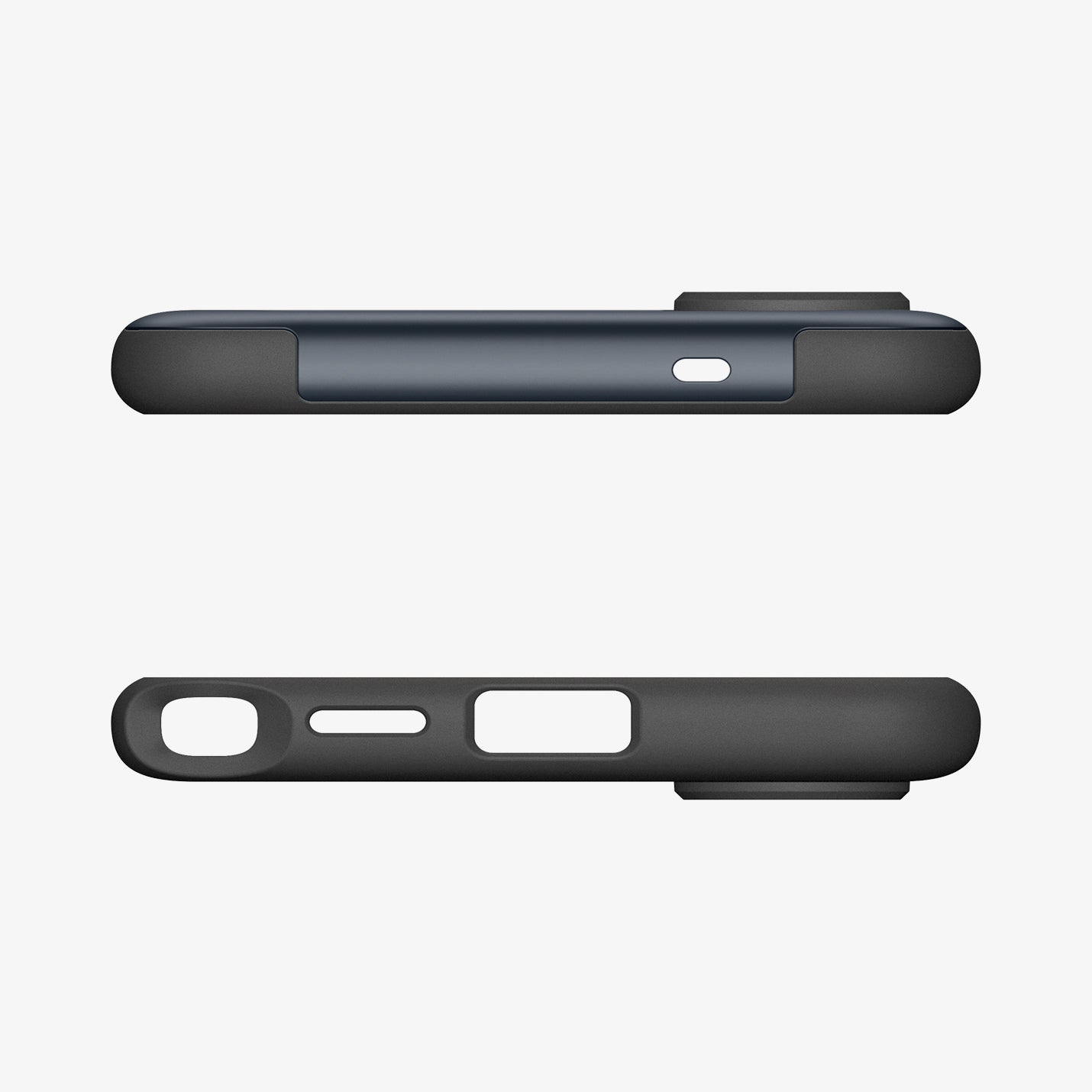 ACS10691 - Galaxy S26 Ultra Slim Armor (Mag Fit) in Metal Slate showing the top and bottom