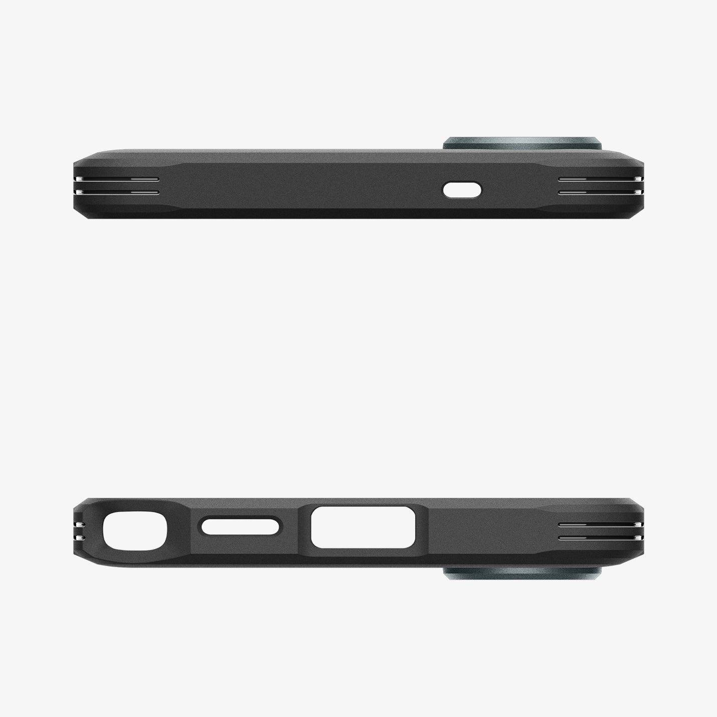 ACS11035 - Galaxy S26 Ultra Case Tough Armor (Mag Fit) Abyss Green showing the top and bottom