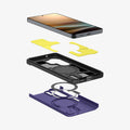 ACS11162 - Galaxy S26 Ultra Case Tough Armor (Mag Fit) Ash Violet showing 3D view of case and phone, showing the impact foam technology in the case and magfit