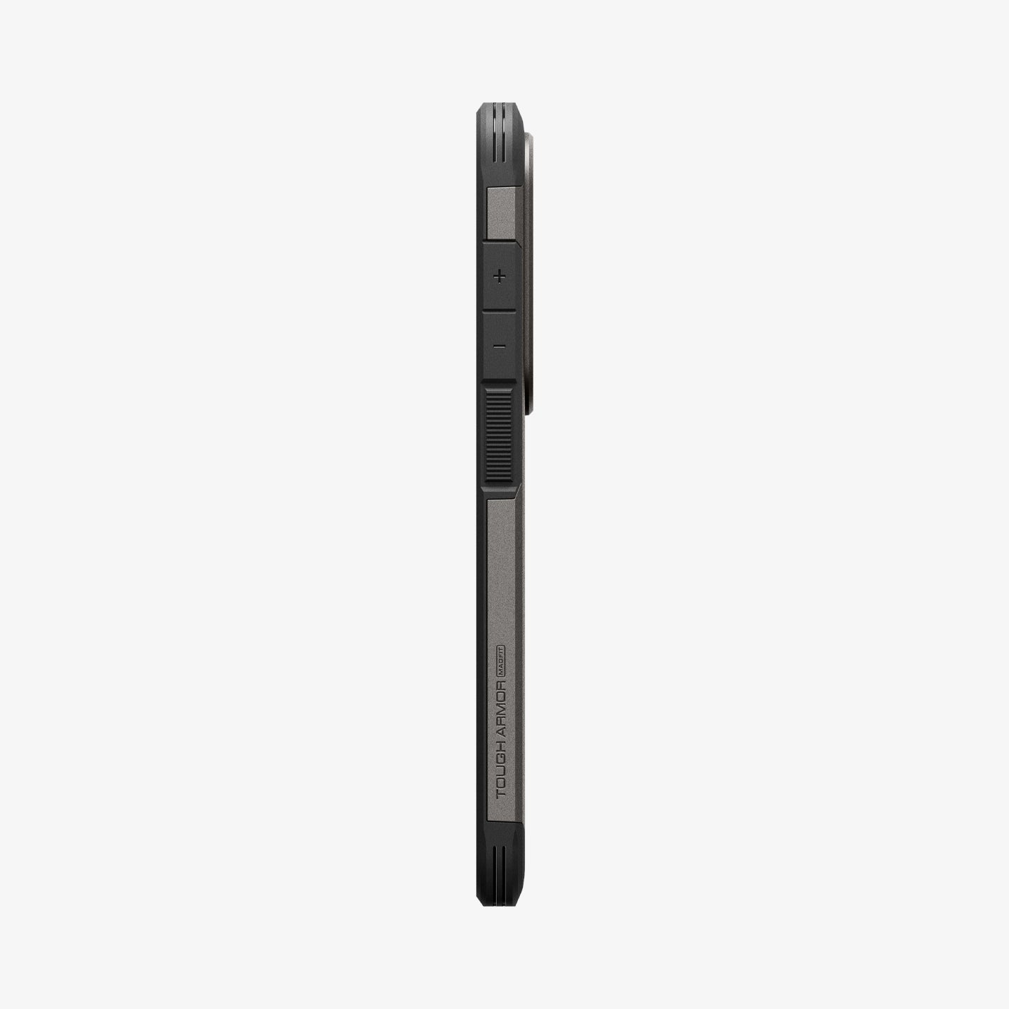 ACS11034 - Galaxy S26 Ultra Case Tough Armor (Mag Fit) Gunmetal showing the side