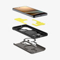 ACS11034 - Galaxy S26 Ultra Case Tough Armor (Mag Fit) Gunmetal showing 3D view of case and phone, showing the impact foam technology in the case and magfit