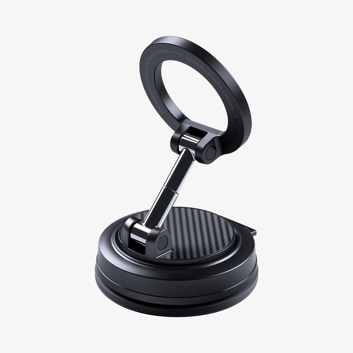 ACP11667 - STIK Dashboard Car Mount | STK100 (Mag Fit) showing the car mount folded flat with its magnetic ring and carbon-fiber base