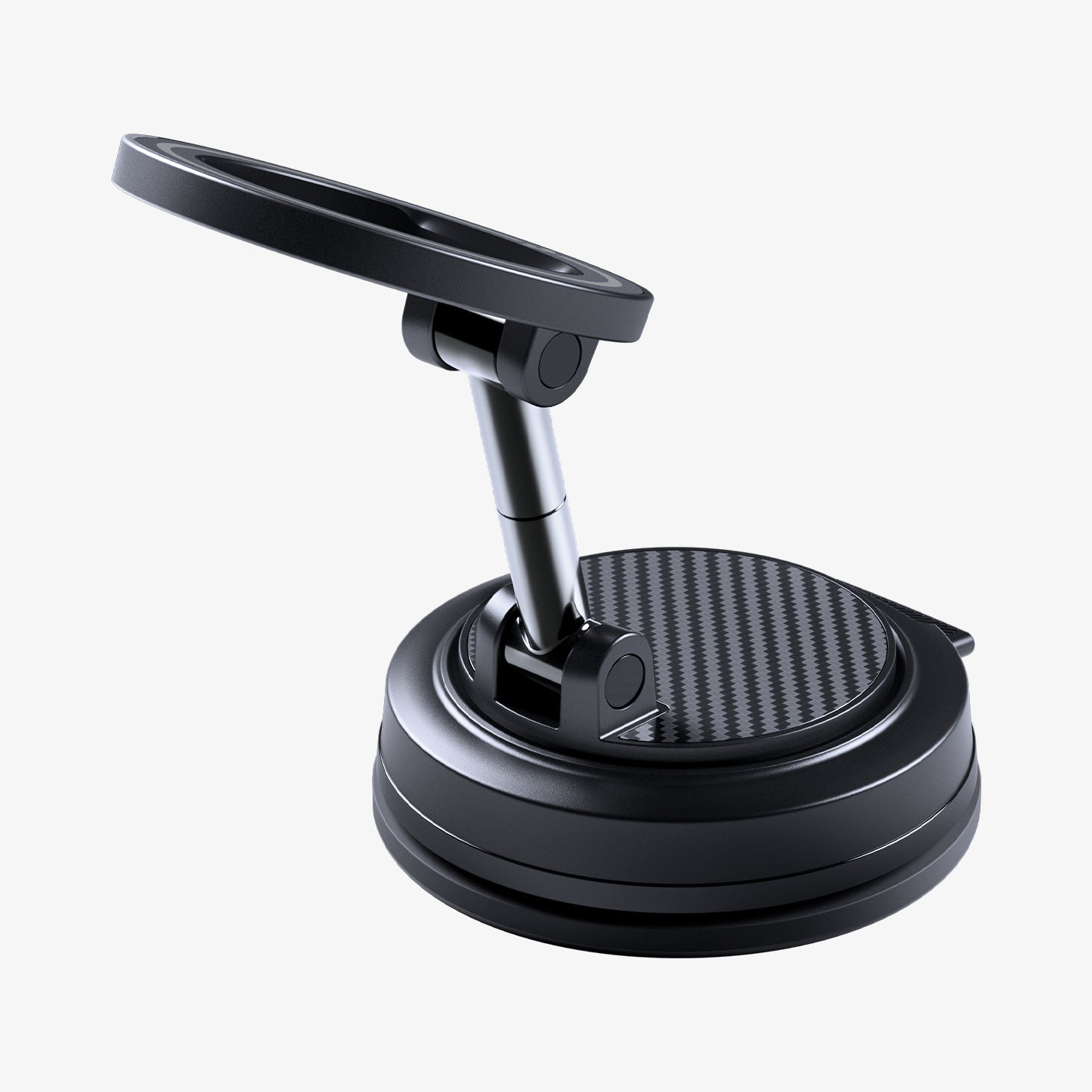ACP11667 - STIK Dashboard Car Mount | STK100 (Mag Fit) showing a close-up angle of the ring's engraved text and hinge arm