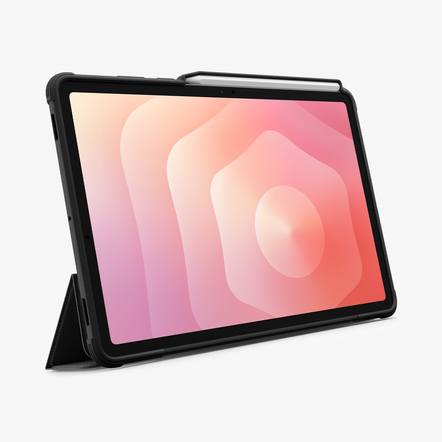ACS10149 - Galaxy Tab S11 Rugged Armor Pro showing the front with device propped up by built in kickstand