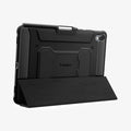 ACS10149 - Galaxy Tab S11 Rugged Armor Pro showing the back with device propped up by built in kickstand