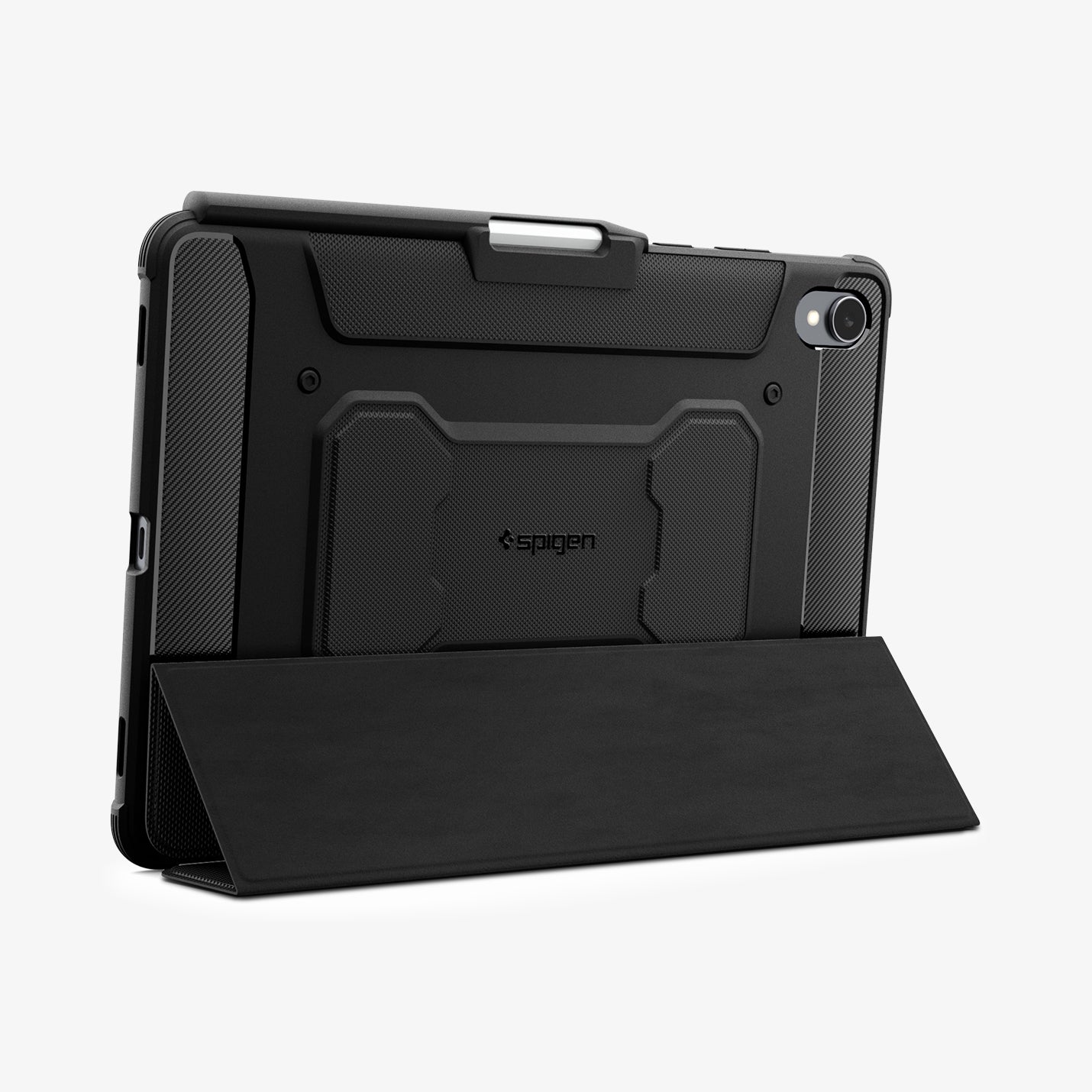 ACS10149 - Galaxy Tab S11 Rugged Armor Pro showing the back with device propped up by built in kickstand