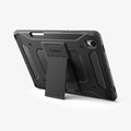 ACS10211 - Galaxy Tab S11 Series Tough Armor Pro showing the back with device propped up by built in kickstand